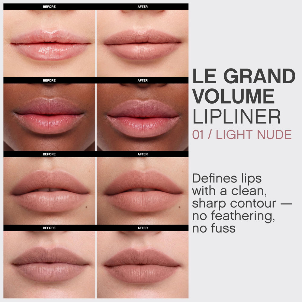 Vivienne Sabó model applying lipliner showing accurate contouring benefit