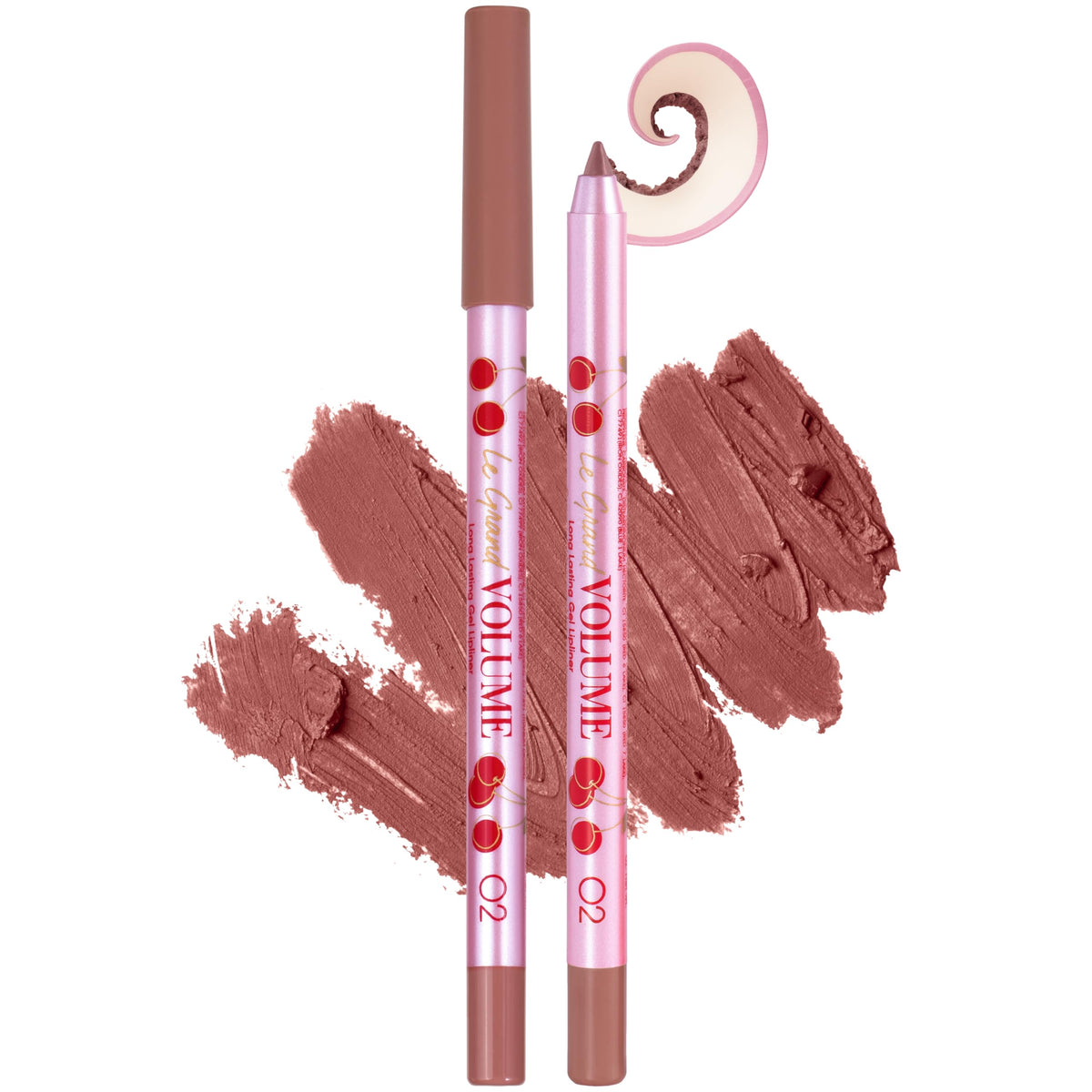 Vivienne Sabó front view of sharpenable gel lipliner showing casing and shade