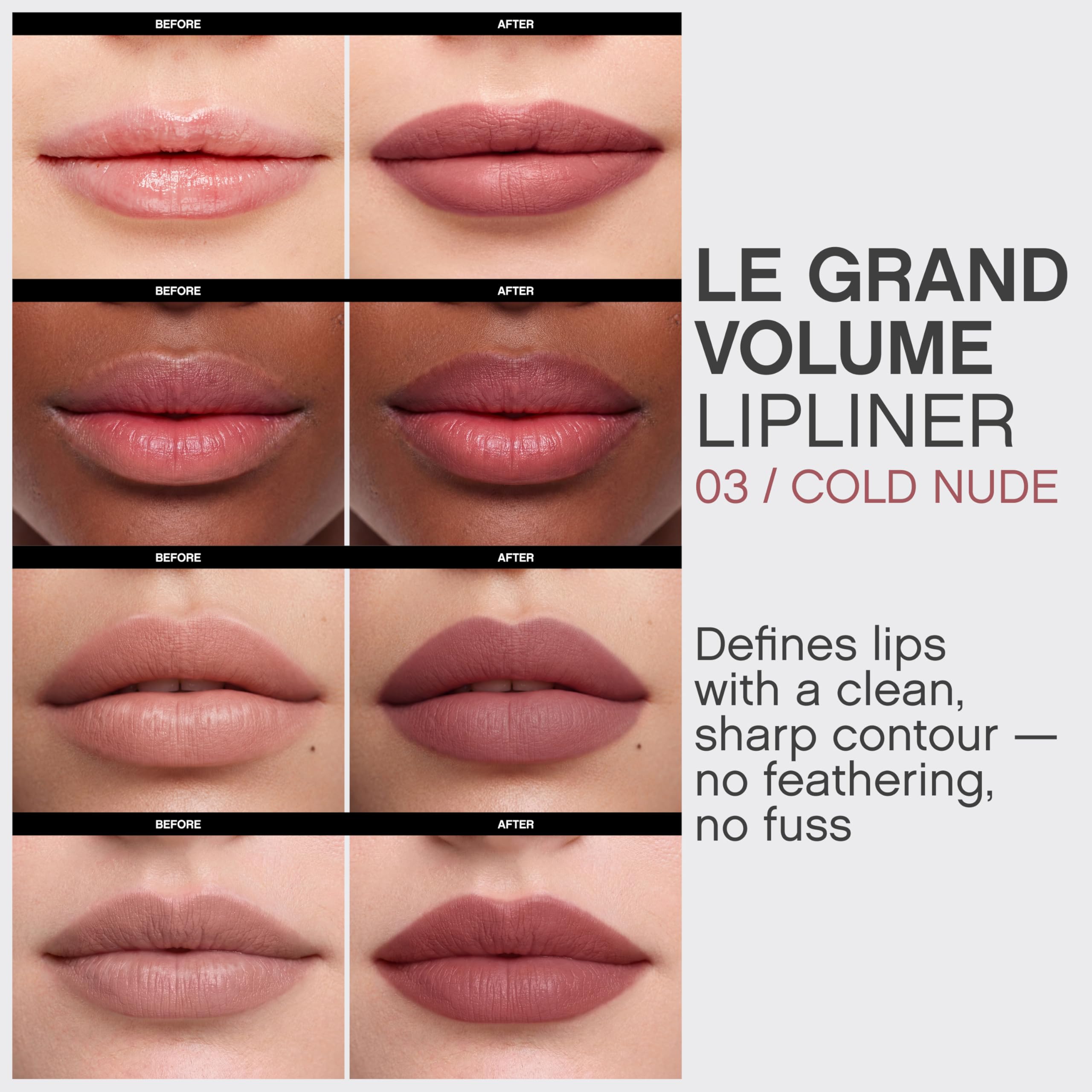 Vivienne Sabó lips close-up highlighting defined contour and natural finish