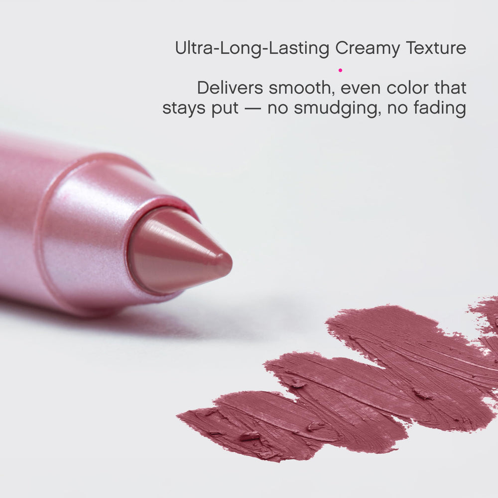 Vivienne Sabó swatch on arm showing true Cold Nude shade and buildable color