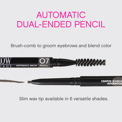 Vivienne Sabó pencil held in hand to show slim scale and travel convenience