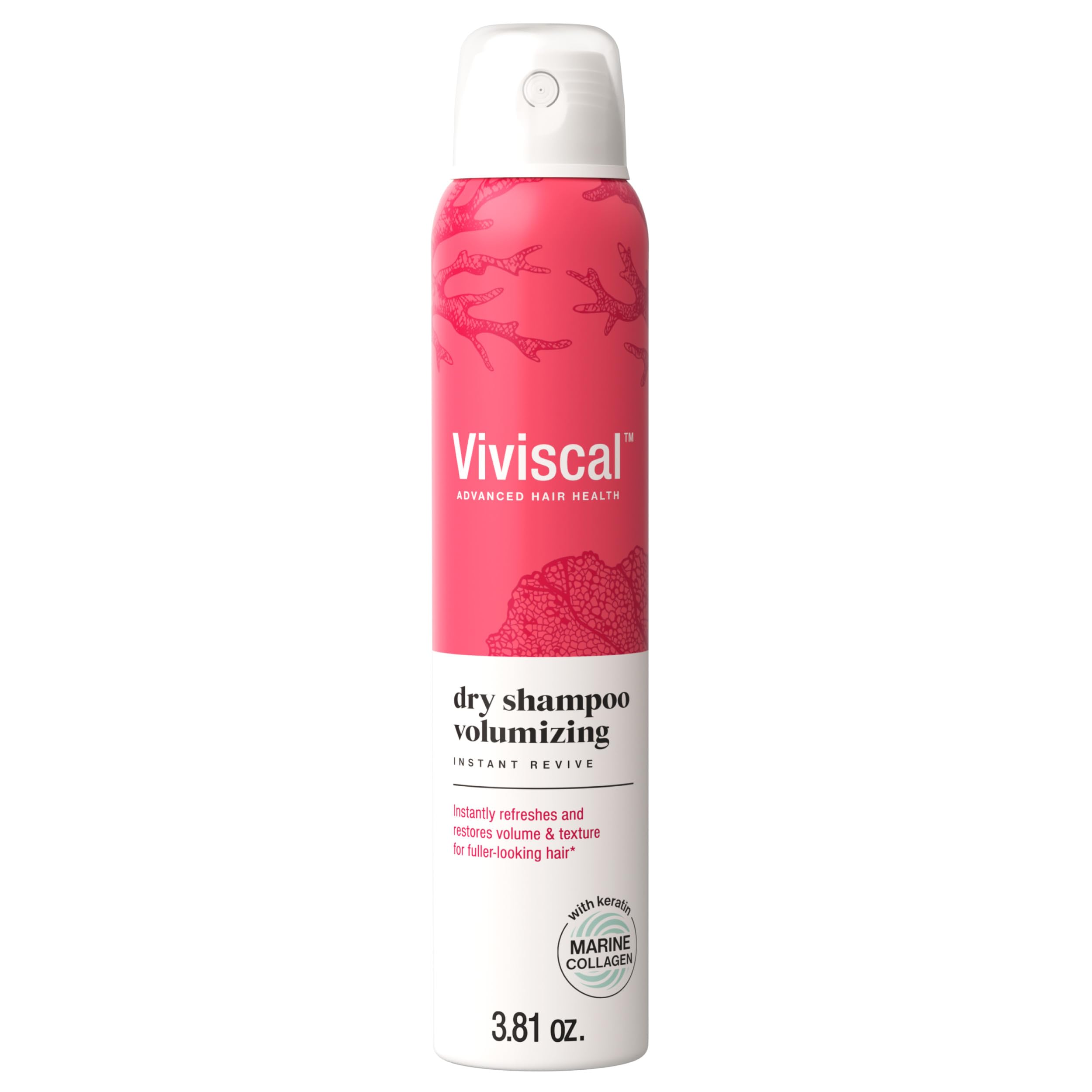 Viviscal front packaging showing 3.81 oz can for instant oil control