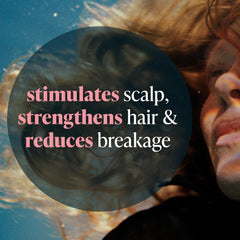 Viviscal pump dispensing shampoo demonstrating easy application and controlled use benefit