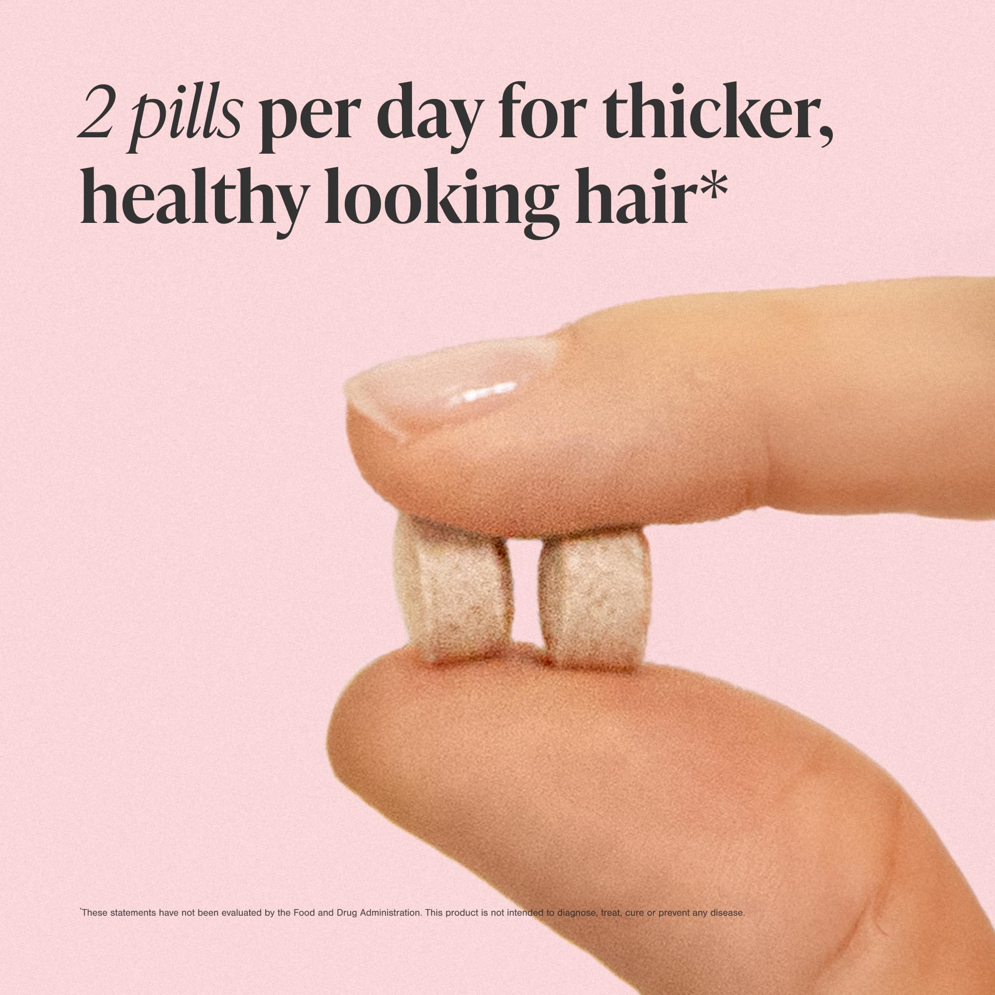 Viviscal tablet texture and size comparison for easy daily intake benefit