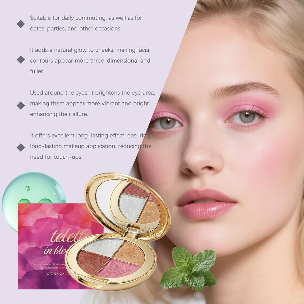 viviyoo highlighted model cheek showing natural glow and blended radiance