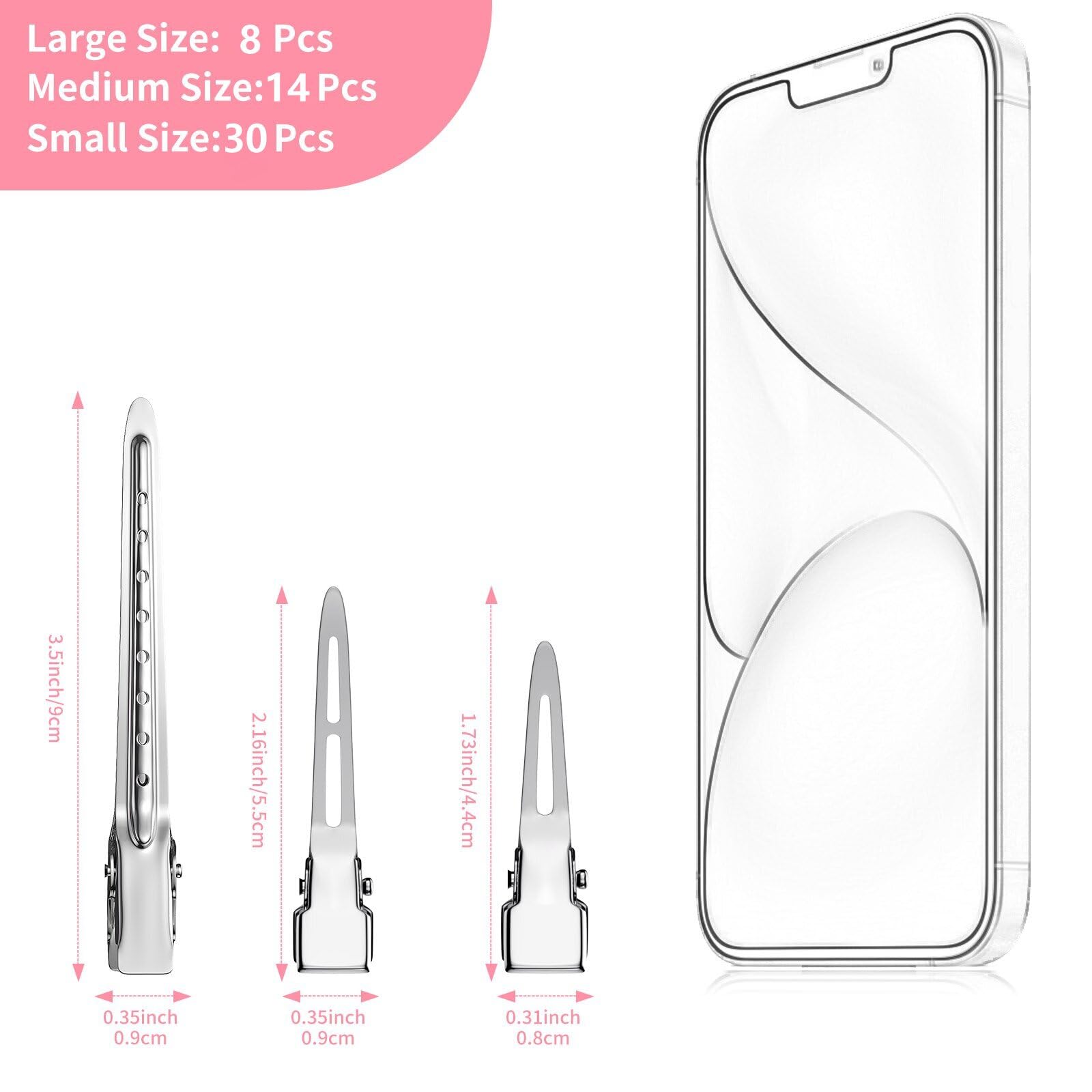 Viywicz medium clips arranged on styling table for fast sectioning and color work