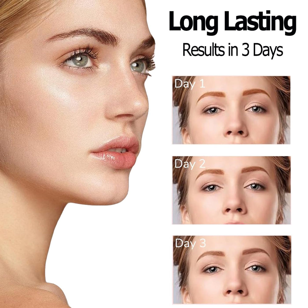 VKSpoa hand peeling off dried eyebrow gel for easy removal