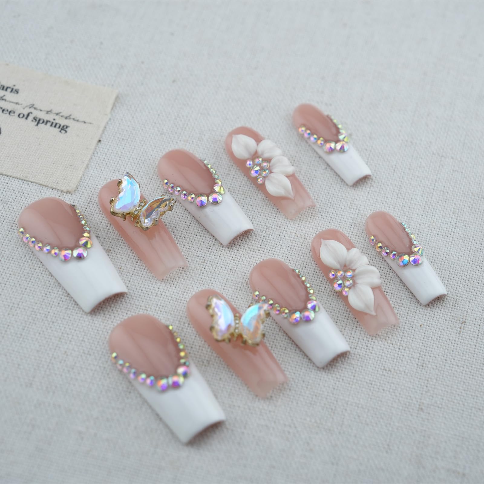 Vlazryk butterfly embellishment side view showcasing delicate artisanal work