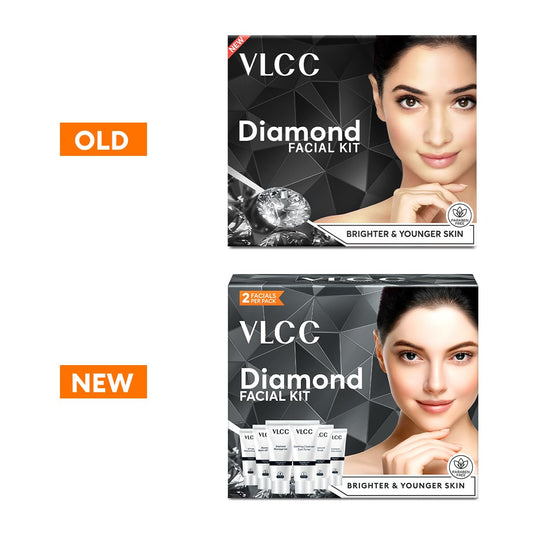 vlcc sachets and contents laid out for a complete six-step routine benefit