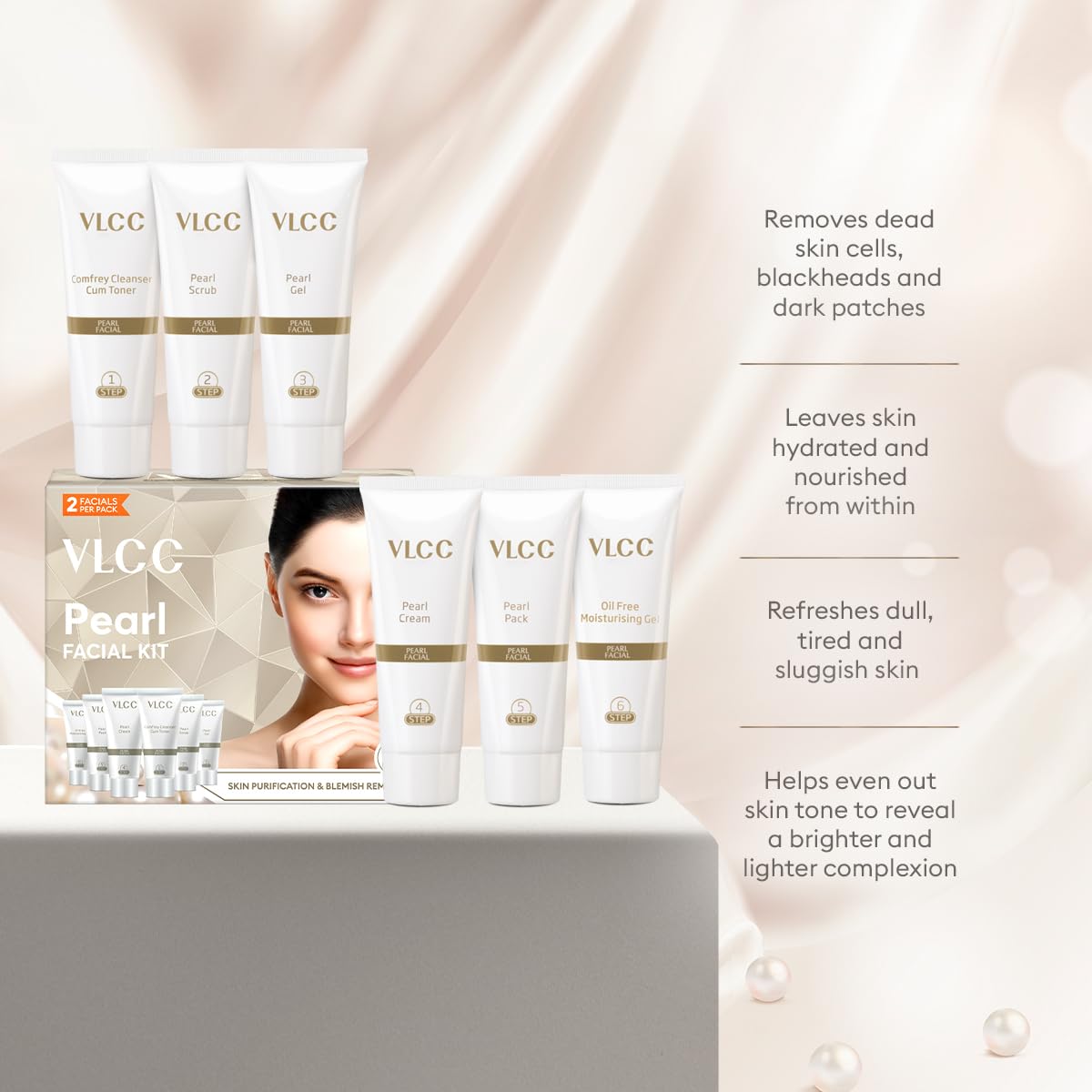 VLCC sachet and spoon detail for precise application benefit