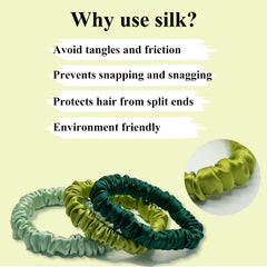 VLOMOT scrunchie securing ponytail, demonstrating secure hold without creasing hair