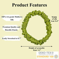 VLOMOT scrunchie worn on wrist for convenience and gentle hair holding benefit