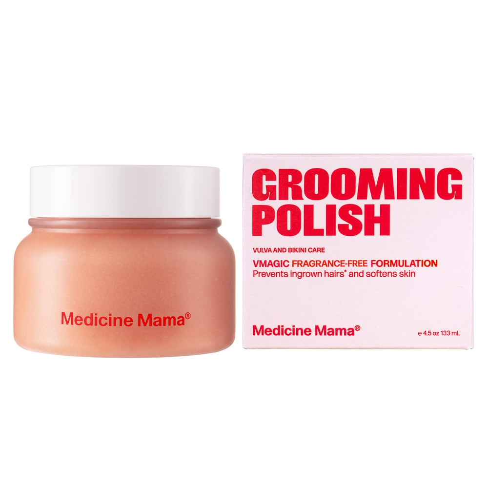 Medicine Mama's VMAGIC front jar shows clean label and size benefit