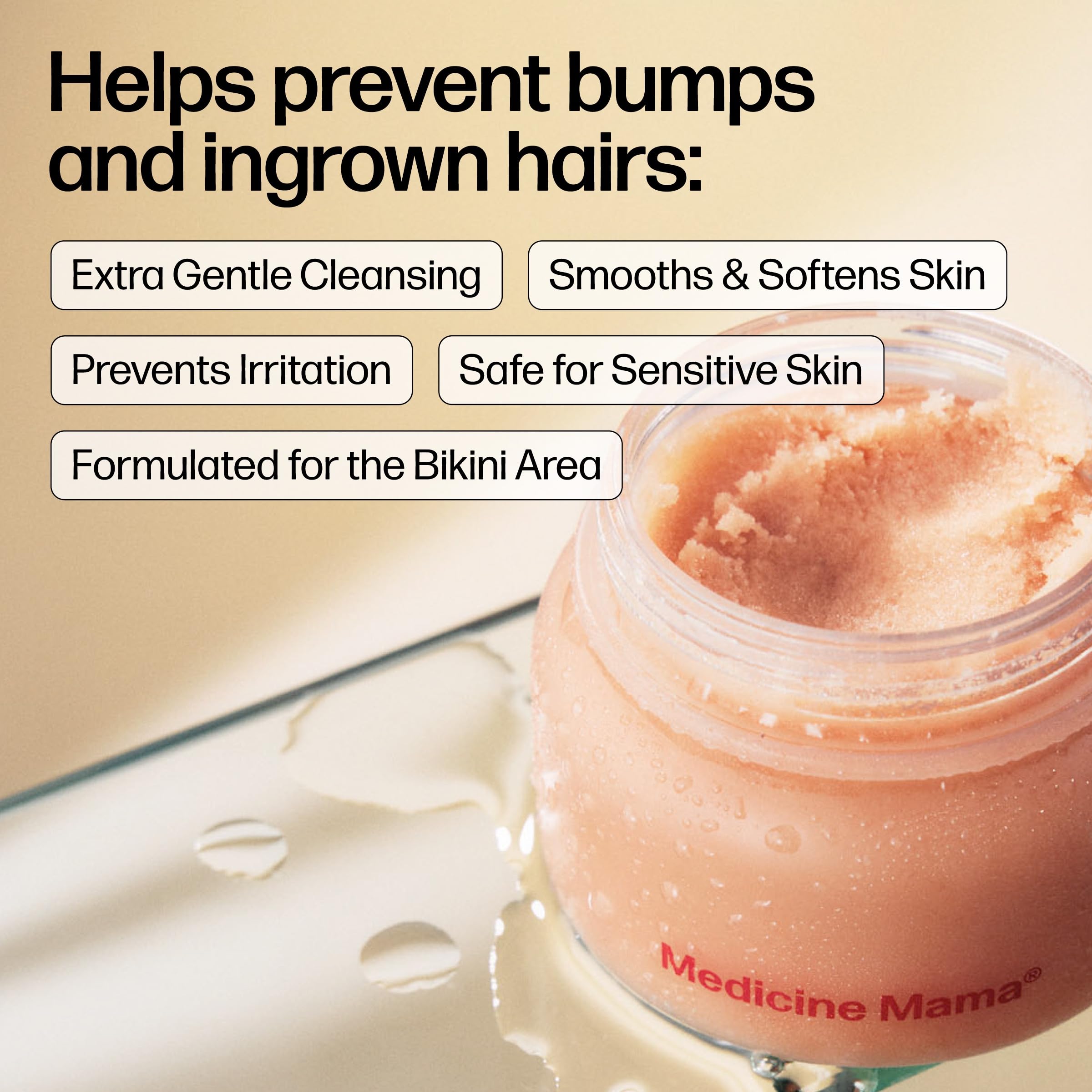 Medicine Mama's VMAGIC texture close-up reveals fine sugar scrub benefits