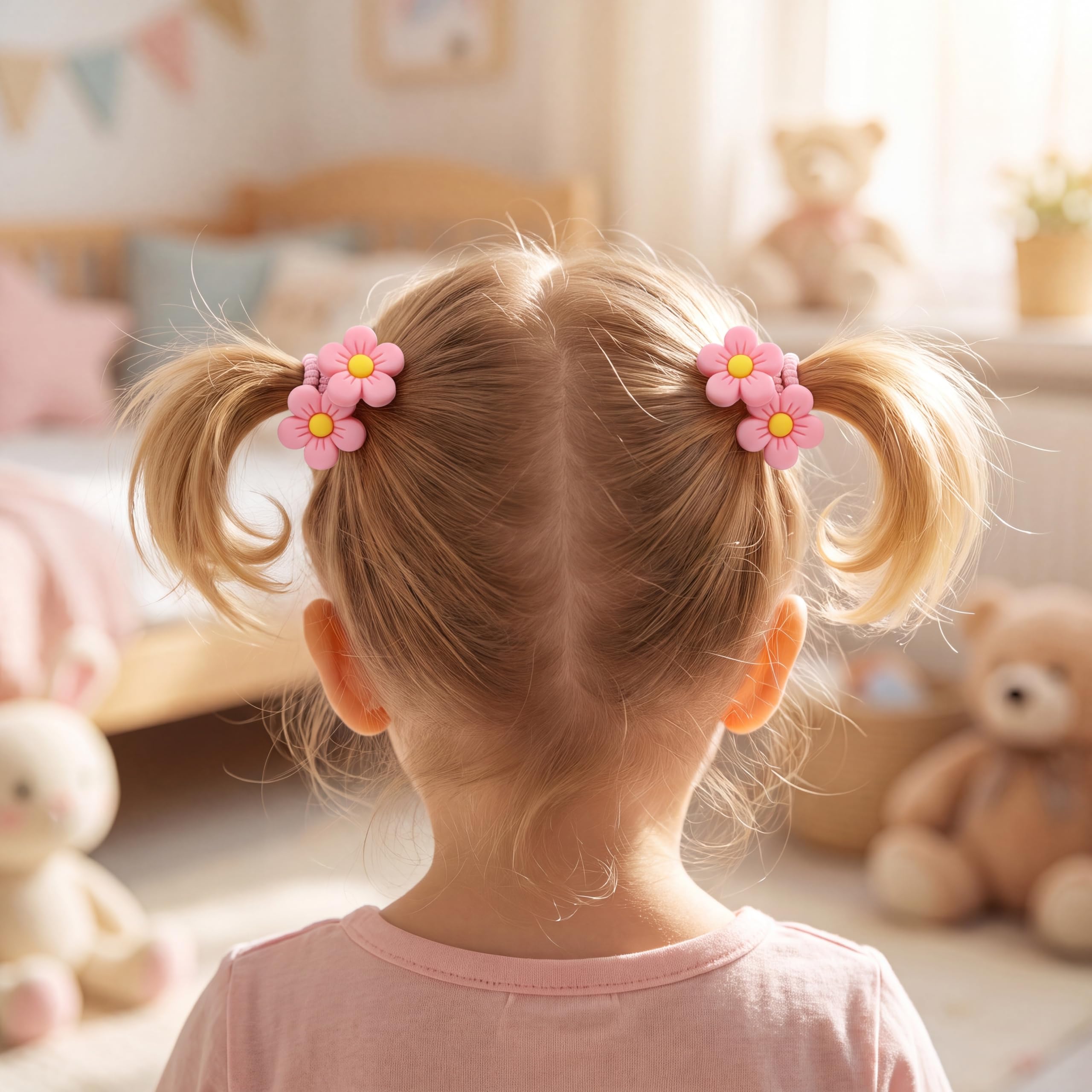 VMRUXAW toddler ponytail in use demonstrating secure hold and comfort