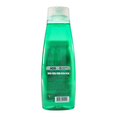 VO5 bottle in shower lifestyle image demonstrating fresh scent and time‑saving use
