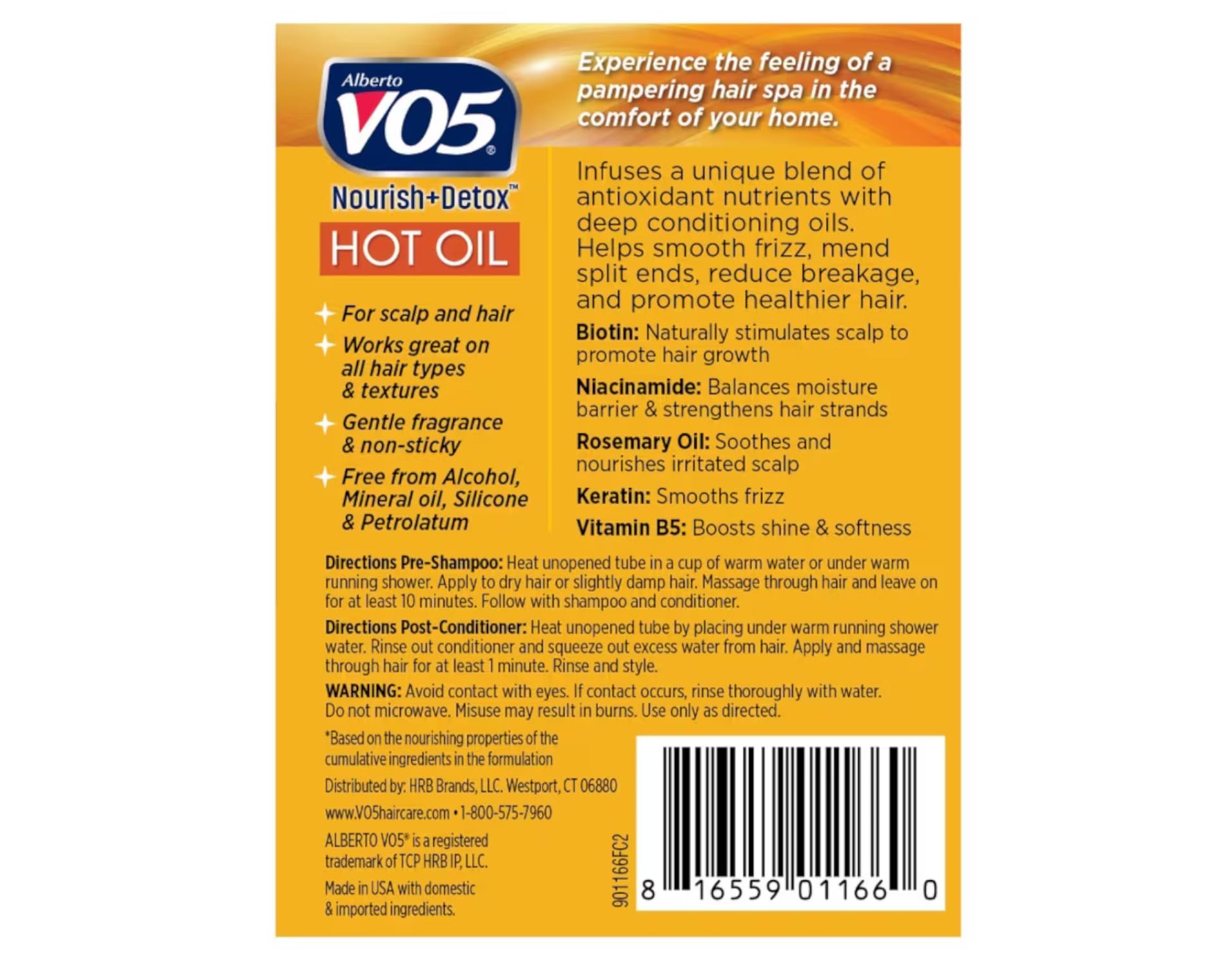 VO5 oil texture on fingertip highlighting lightweight nourishing feel