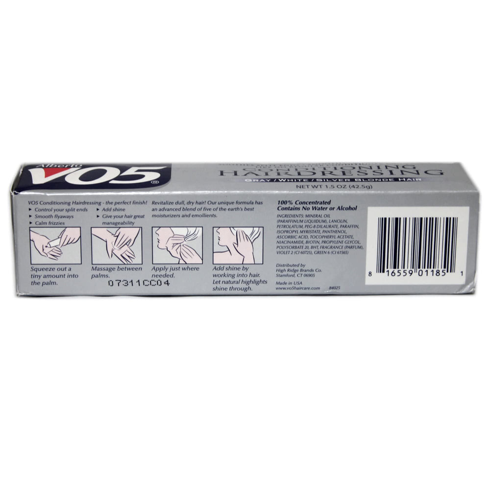 VO5 cream texture close-up highlighting concentrated moisturizing formula