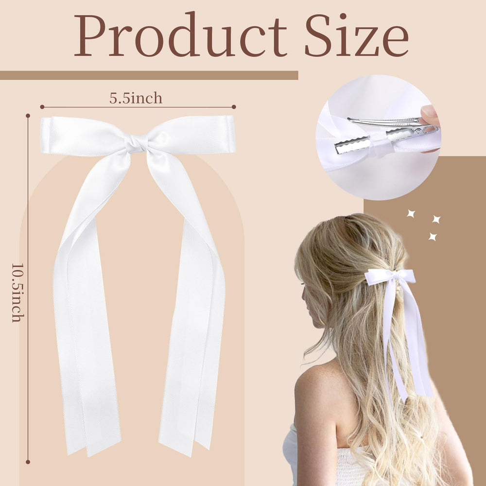 VOBOBE detailed alligator clip on back of bow highlighting secure hold and easy use