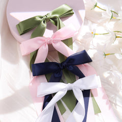 VOBOBE flat-lay of navy green blue white bows showing color options for mixing