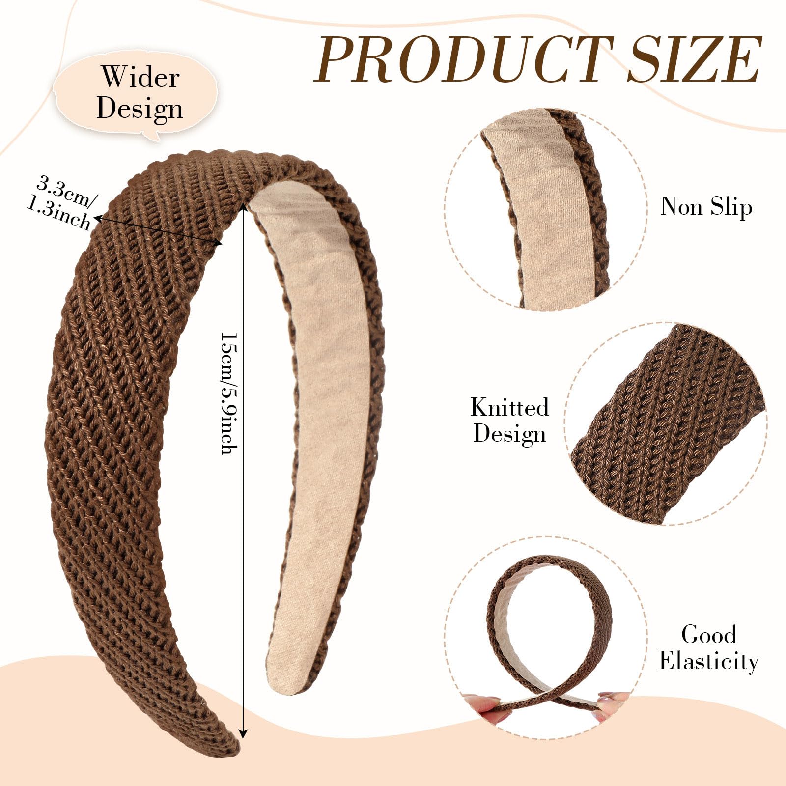 VOBOBE model wearing headband outdoors demonstrating secure hold and style benefit