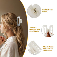 VOCOSTE clip worn in hair side profile offering comfortable no-slip hold