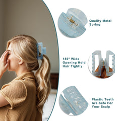 VOCOSTE clip securing a high bun to demonstrate strong all-day hold