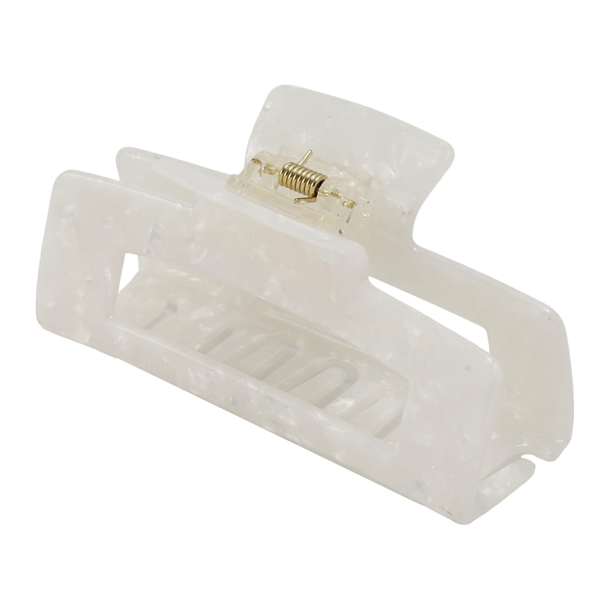 VOCOSTE front view tortoise pearly clip showing elegant finish and reliable hold