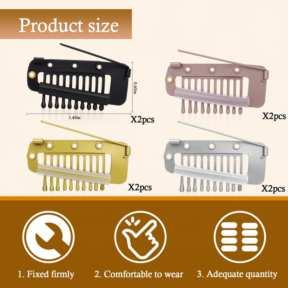 Vodolo close-up of clip silicone strip protecting hair and increasing grip