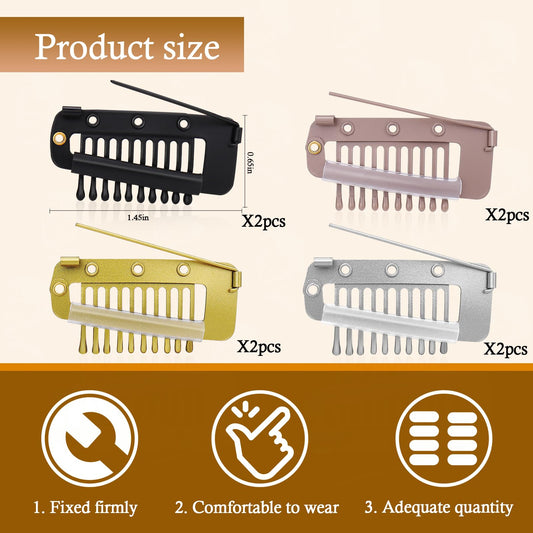Vodolo close-up of clip silicone strip protecting hair and increasing grip