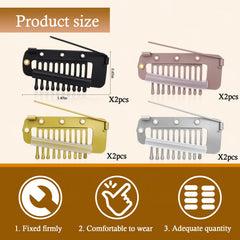 Vodolo close-up of clip silicone strip protecting hair and increasing grip