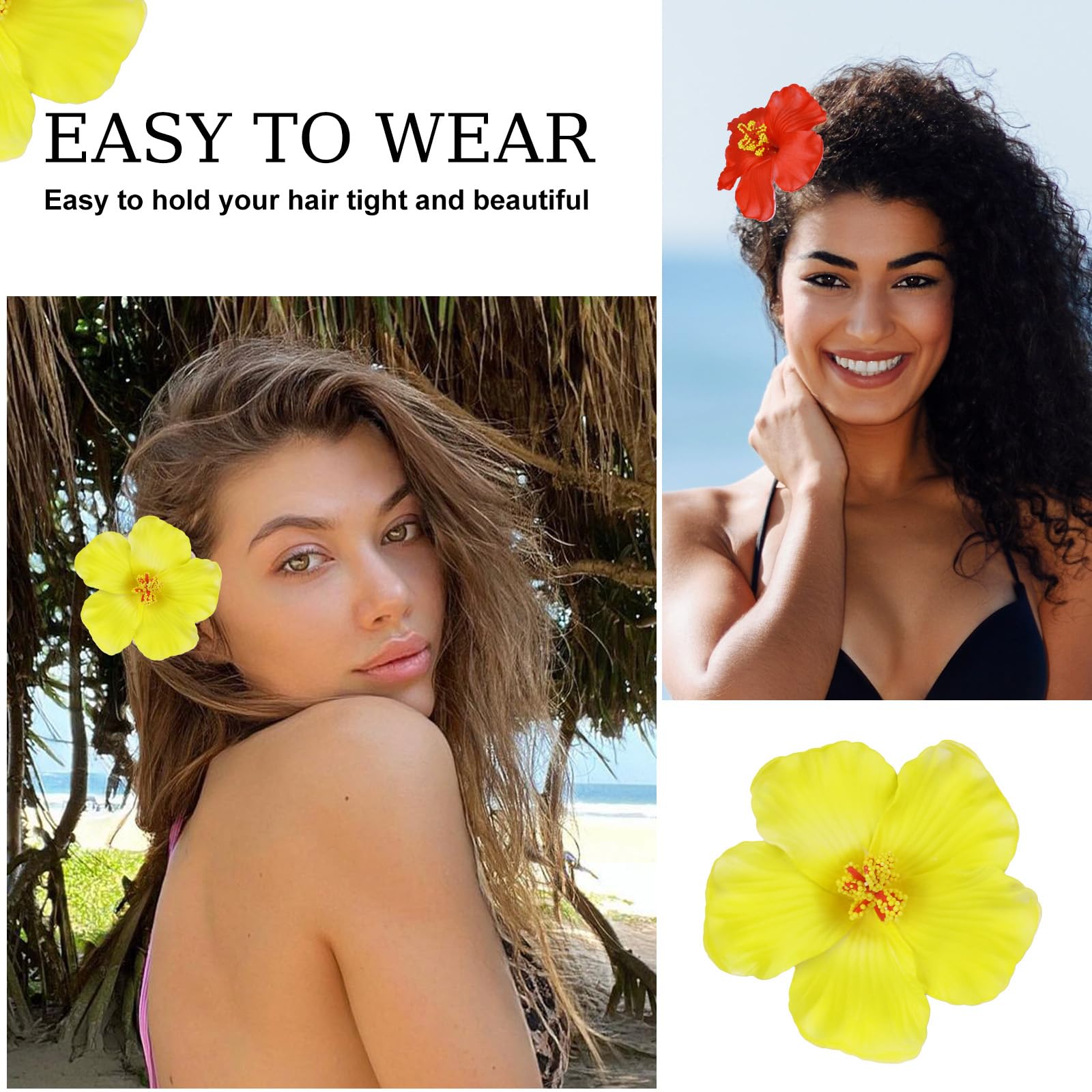 Vodolo color variety display with white yellow red orange clips for outfit pairings