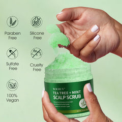 VOERUY scalp massage in shower use, promotes deeper cleansing