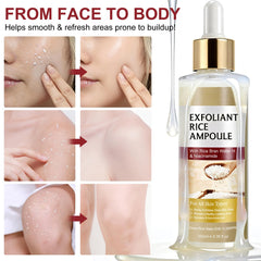 VOFANK spreading on arm demonstrating body exfoliation for softer skin