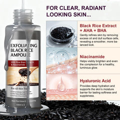 VOFANK ingredients with black rice and niacinamide highlighting brightening