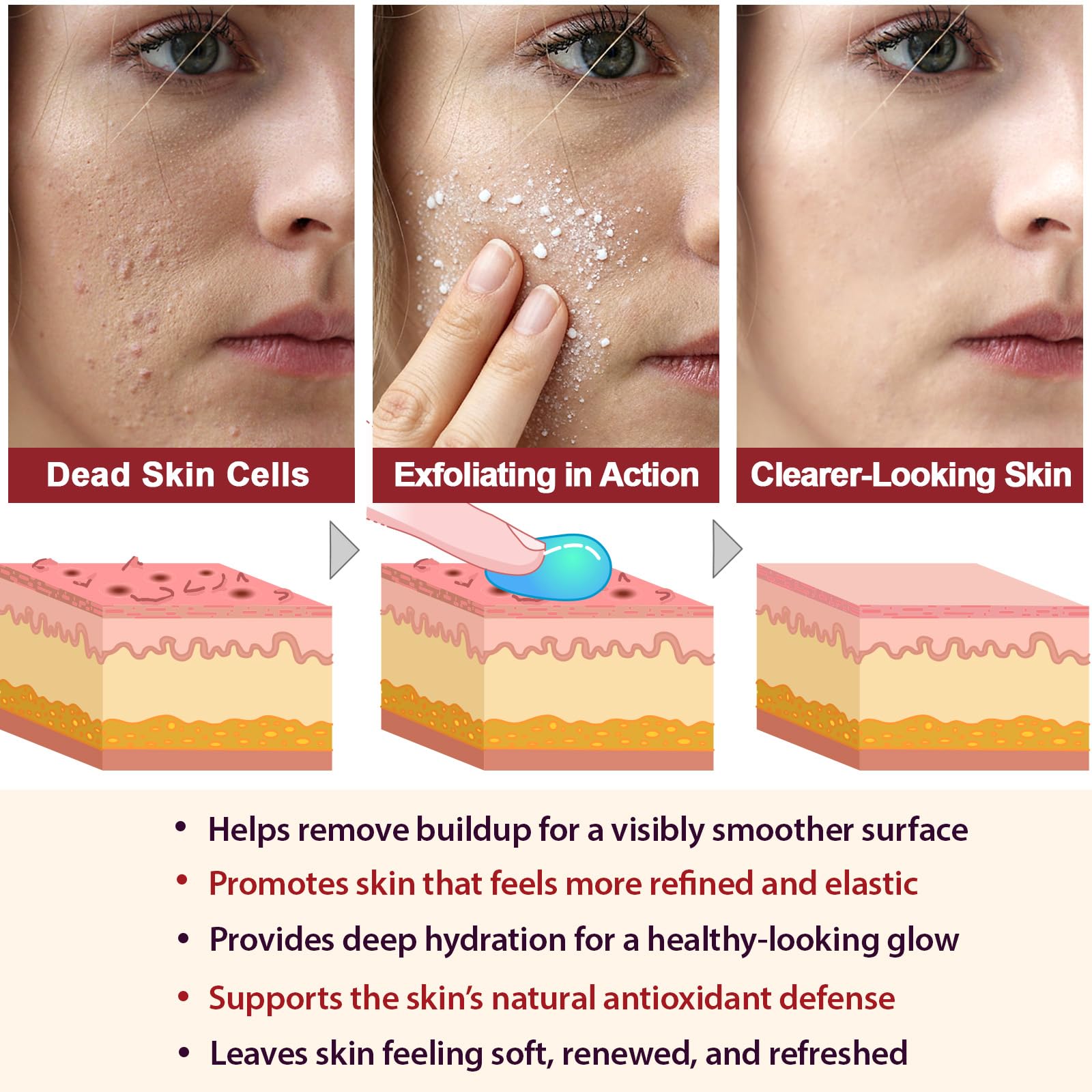 VOFANK ingredient label highlighting niacinamide and rice bran for brightening