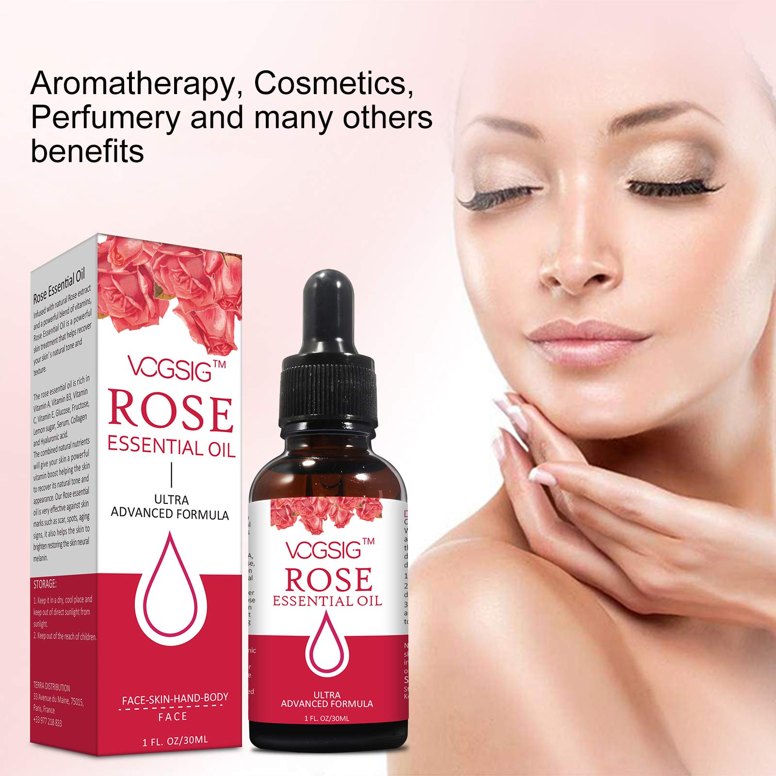 VOGSIG bottle beside jojoba and aloe plants showing nourishing carrier oils