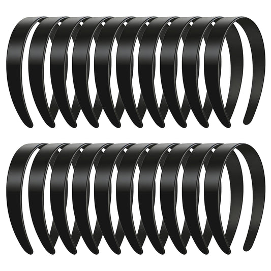VOKOY headbands front packaging showing 24 count and black bands for versatile crafting