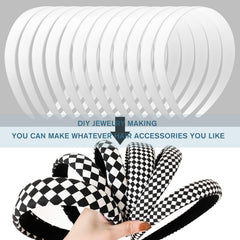 VOKOY headband beside hand showing 1-inch width and scale