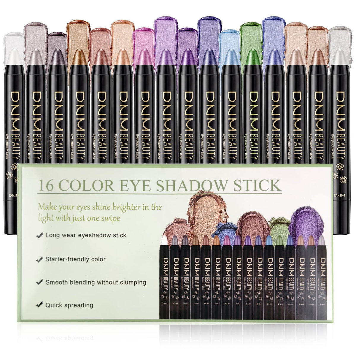VolksRose front packaging showing full 16-color set and quick benefit