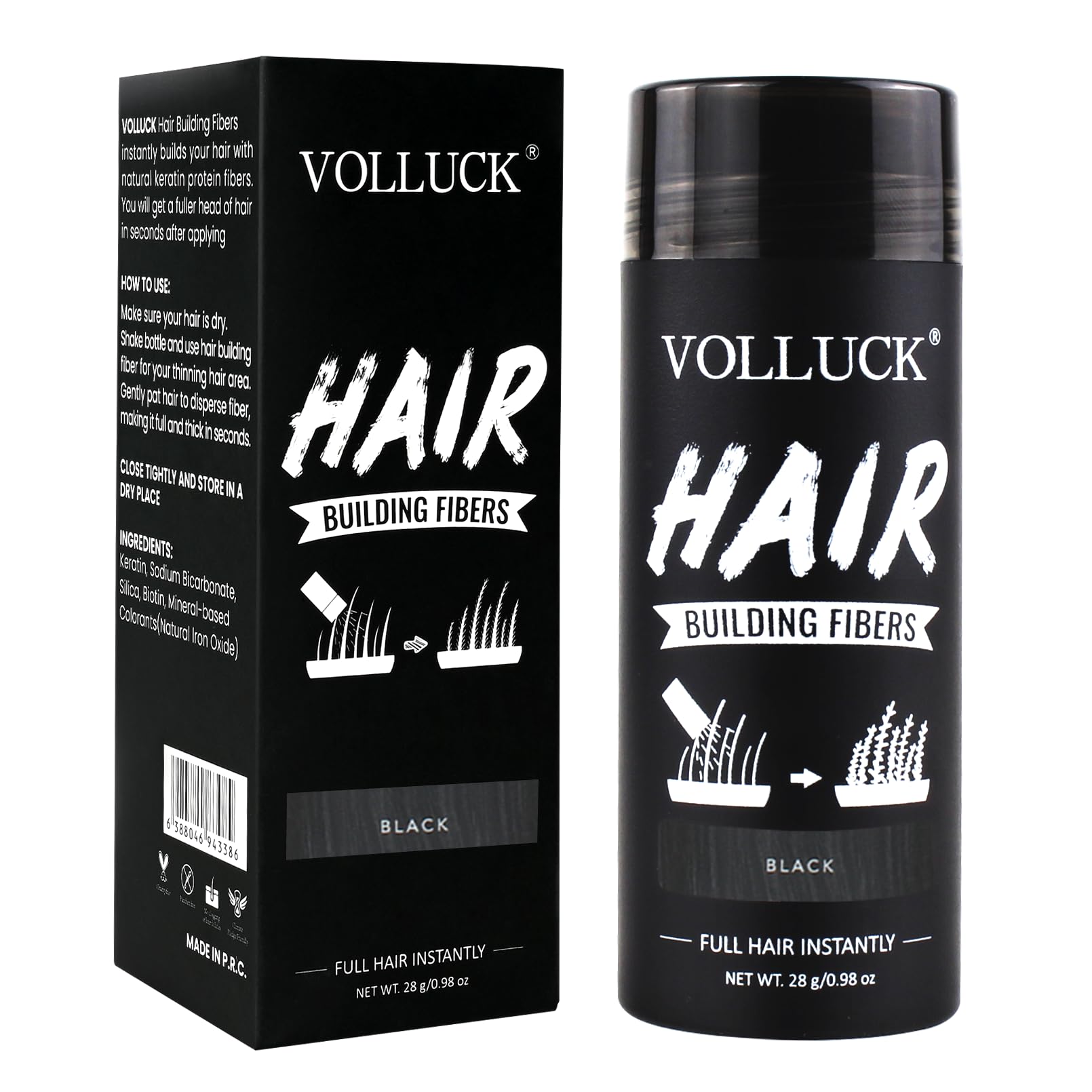 VOLLUCK jar front view showing compact packaging and travel-friendly size