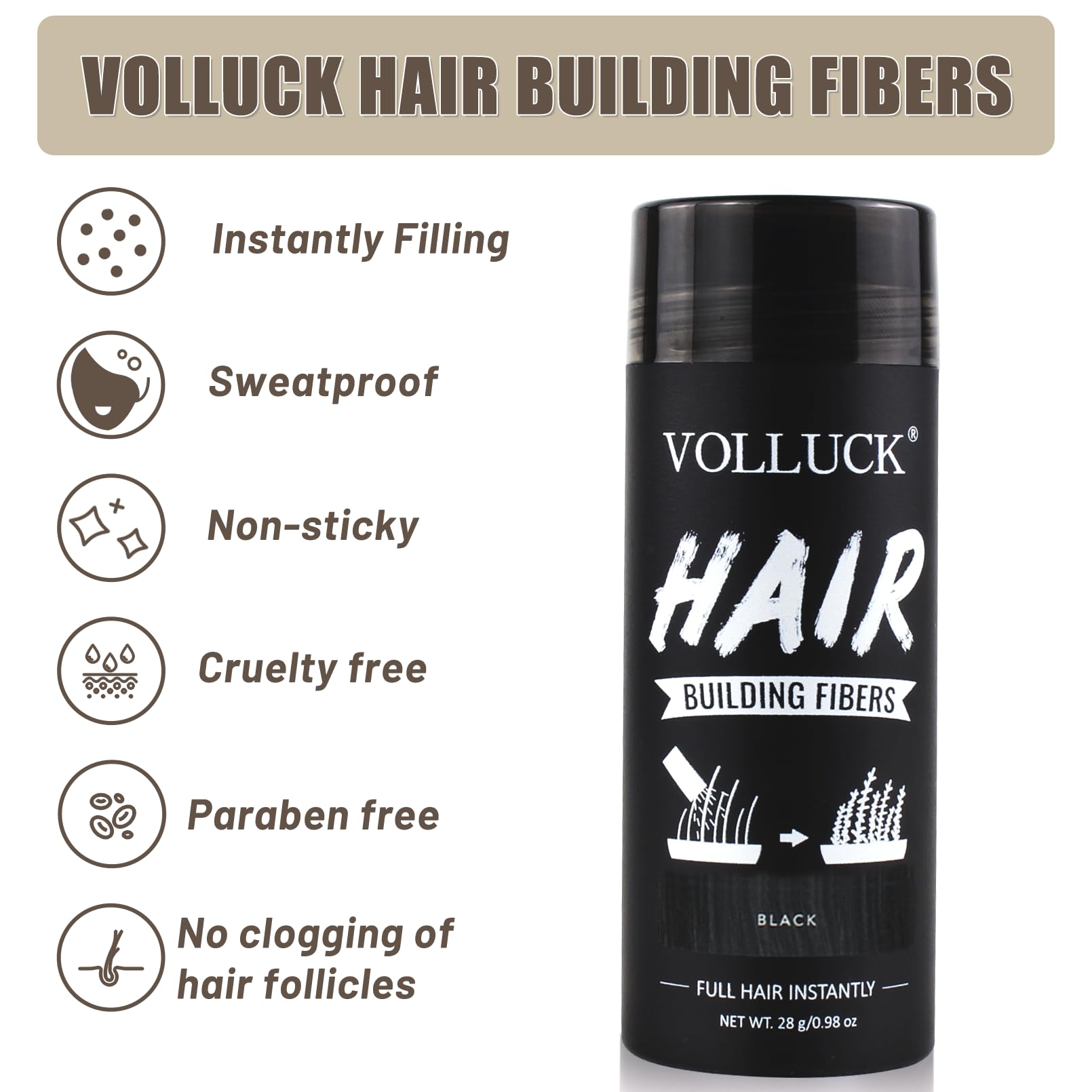 VOLLUCK product label detail highlighting gentle ingredients benefit