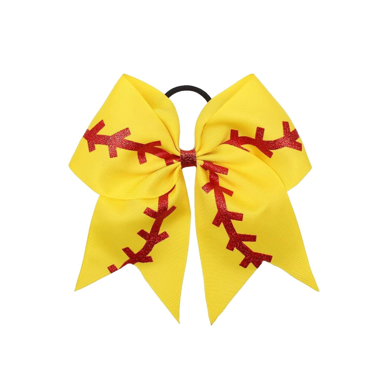 Volwiqu front view bow showing vibrant team colors and sparkle for visibility