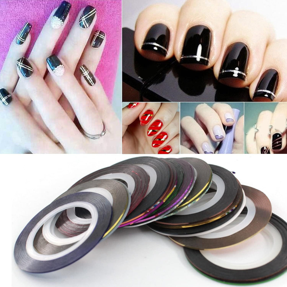 Vonrui tape applied on manicure demonstrating clean lines and precise nail design