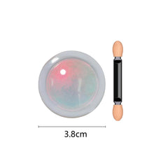 Vonrui powder pressed onto cured gel nail demonstrating easy application benefit