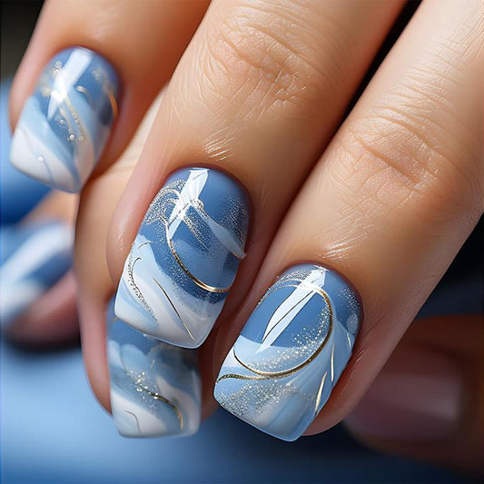 vopintpy front packaging showing blue-white ombré set and benefit quick salon look