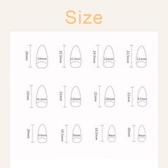 Vopintpy layout of 12 nail sizes showing scale and fit options for every finger