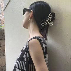 VOTACOS clip securing a half-up hairstyle for neat, all-day hold