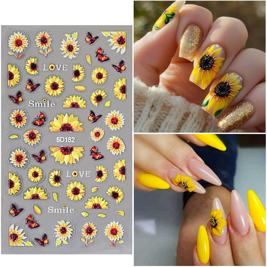 VOTACOS close-up of 5D embossed sunflower texture, adds visible depth