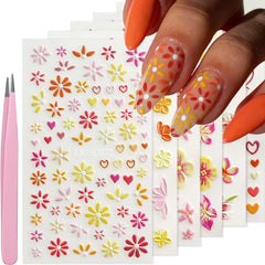 VOTACOS front packaging showing hot red floral sticker sheets, easy DIY benefit